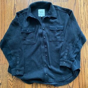 NWOT aerie waffle button up